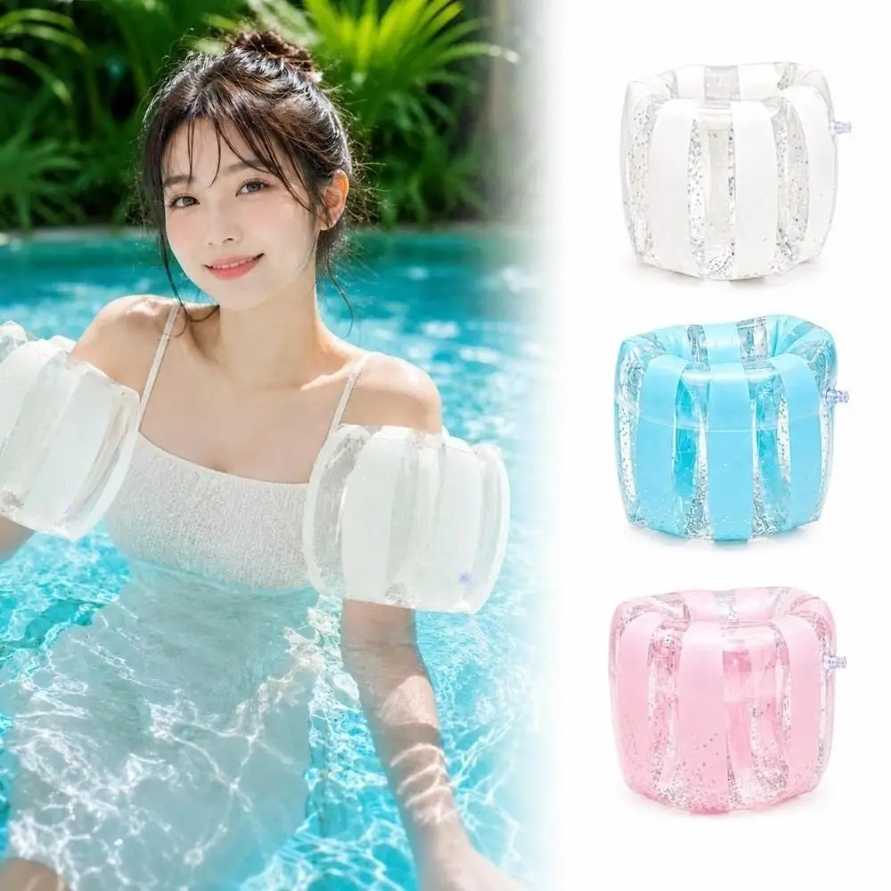 Flotadores de brazo PVC inflables doble cámara para piscina y natación - imagen 4