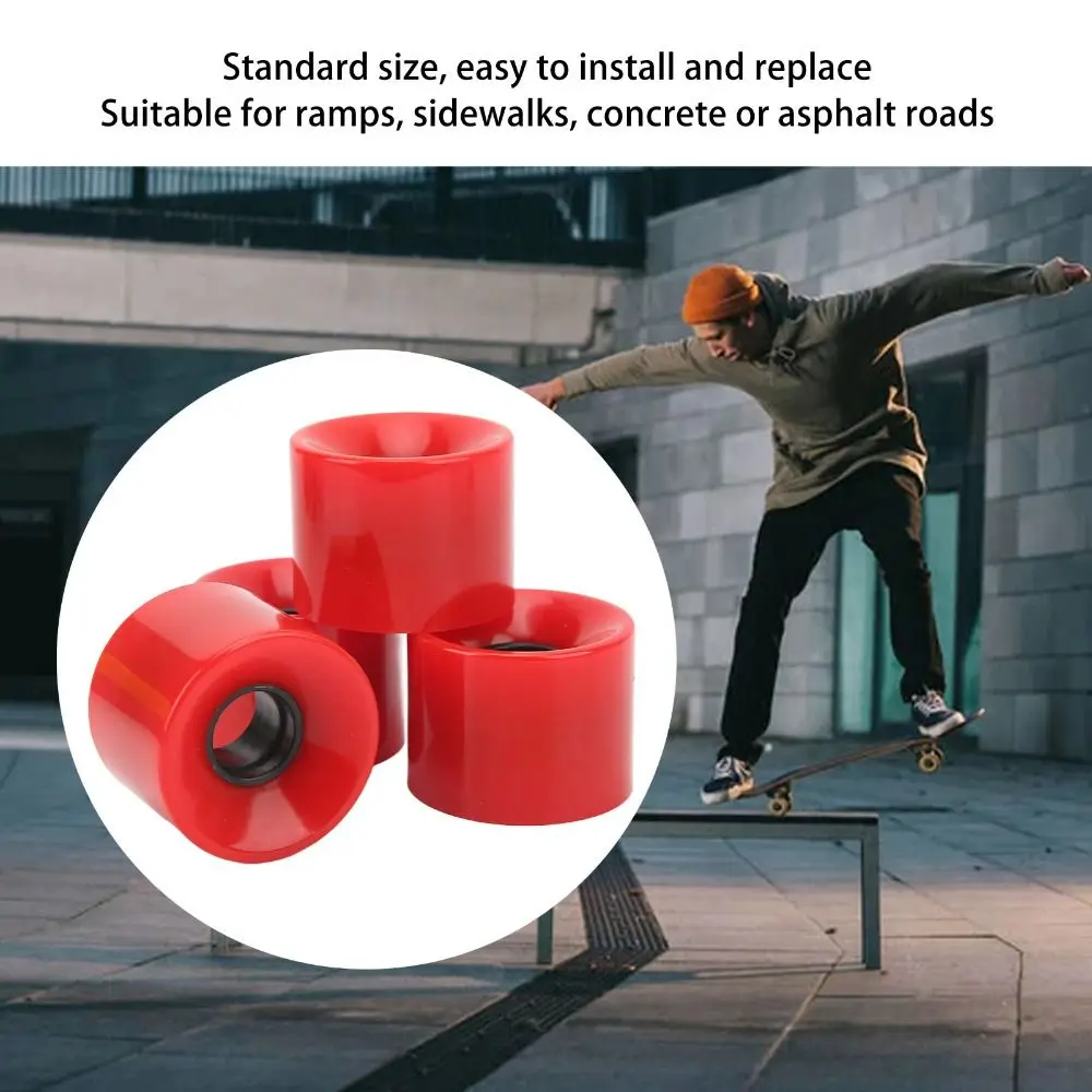 Ruedas Longboard de PU silenciosas para patineta de calle al aire libre - imagen 3