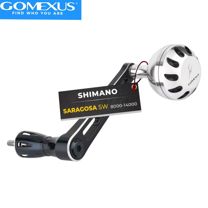 GOMEXUS Manija de alimentación para carrete Shimano Saragosa SW