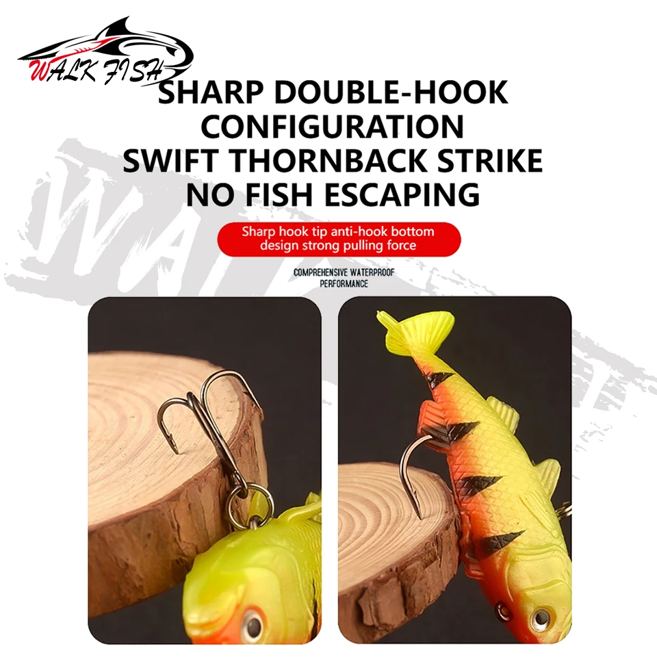 WALK FISH Señuelo blando Jig Head cola en T para lucio y lubina - imagen 4