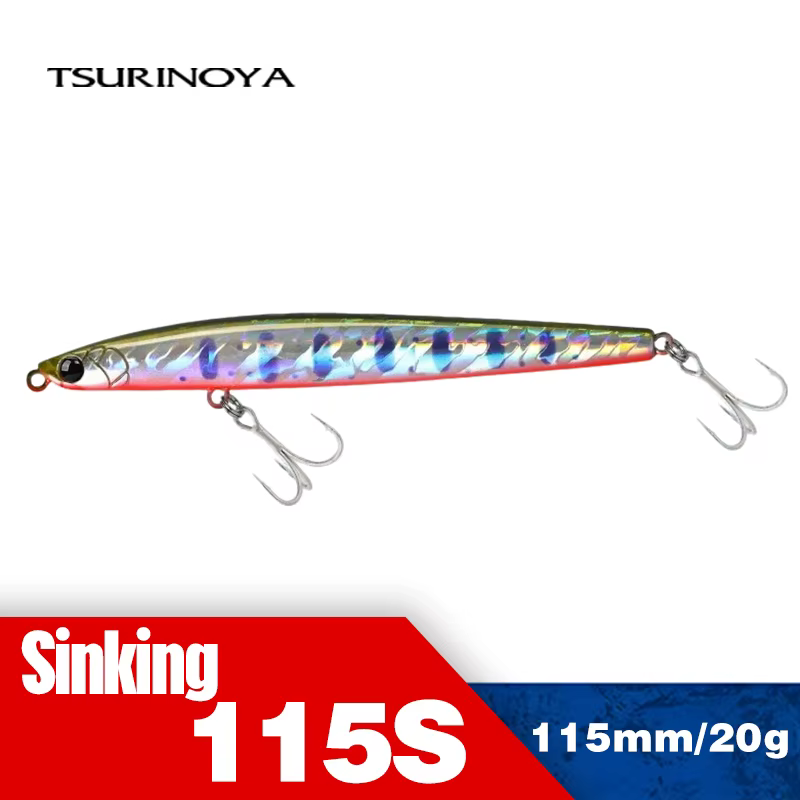 TSURINOYA GRIFFIN 115S Señuelo lápiz hundible para lubina y lucio