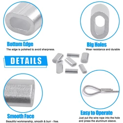 Manguitos de engarce en aluminio - Kit para sedal y enganches