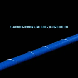 Línea fluorocarbono de hundimiento con recubrimiento fibra de carbono