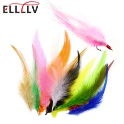 Plumas Hackle naturales Eagle Claw – Para moscas de pesca