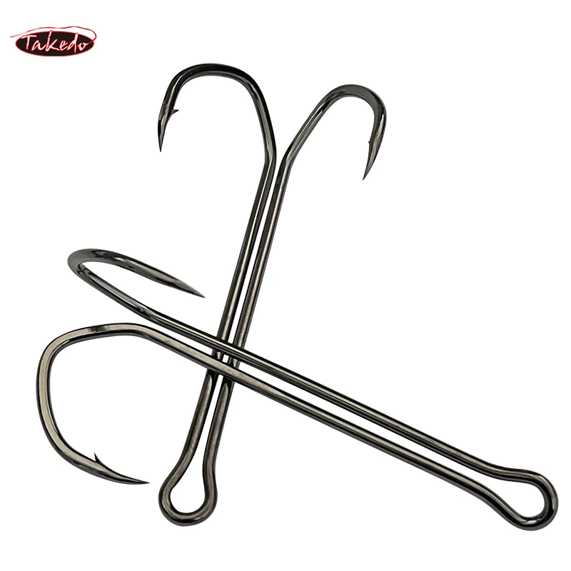 Anzuelo triangular doble vástago largo Takedo SDL-38BC para rana - imagen 5