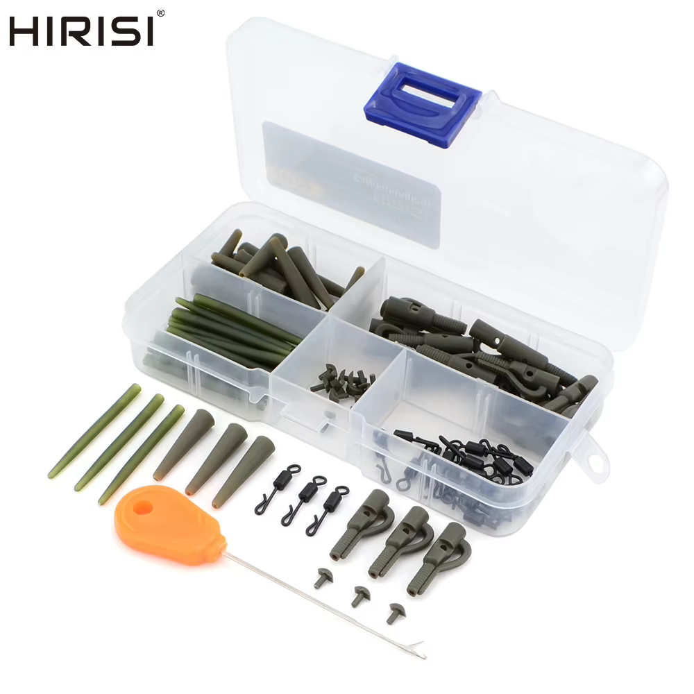 Hirisi Clips de plomo seguridad pesca carpa con aguja cebo giratorios - imagen 3