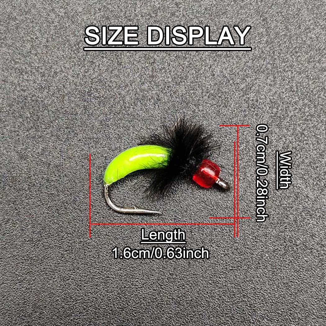 Señuelos de mosca ninfas para trucha y perca – cebo artificial - imagen 4