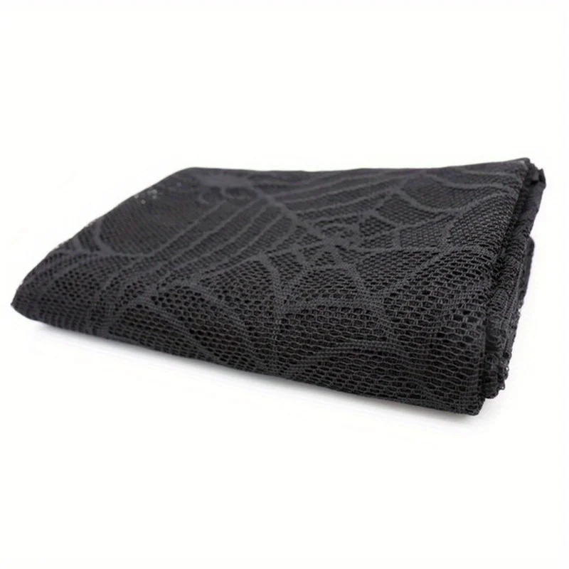 Mantel Halloween encaje de telaraña y calaveras - imagen 3