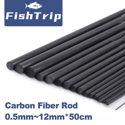 Caña Fibra Carbono FishTrip 50cm – Varilla Repuesto para Pesca