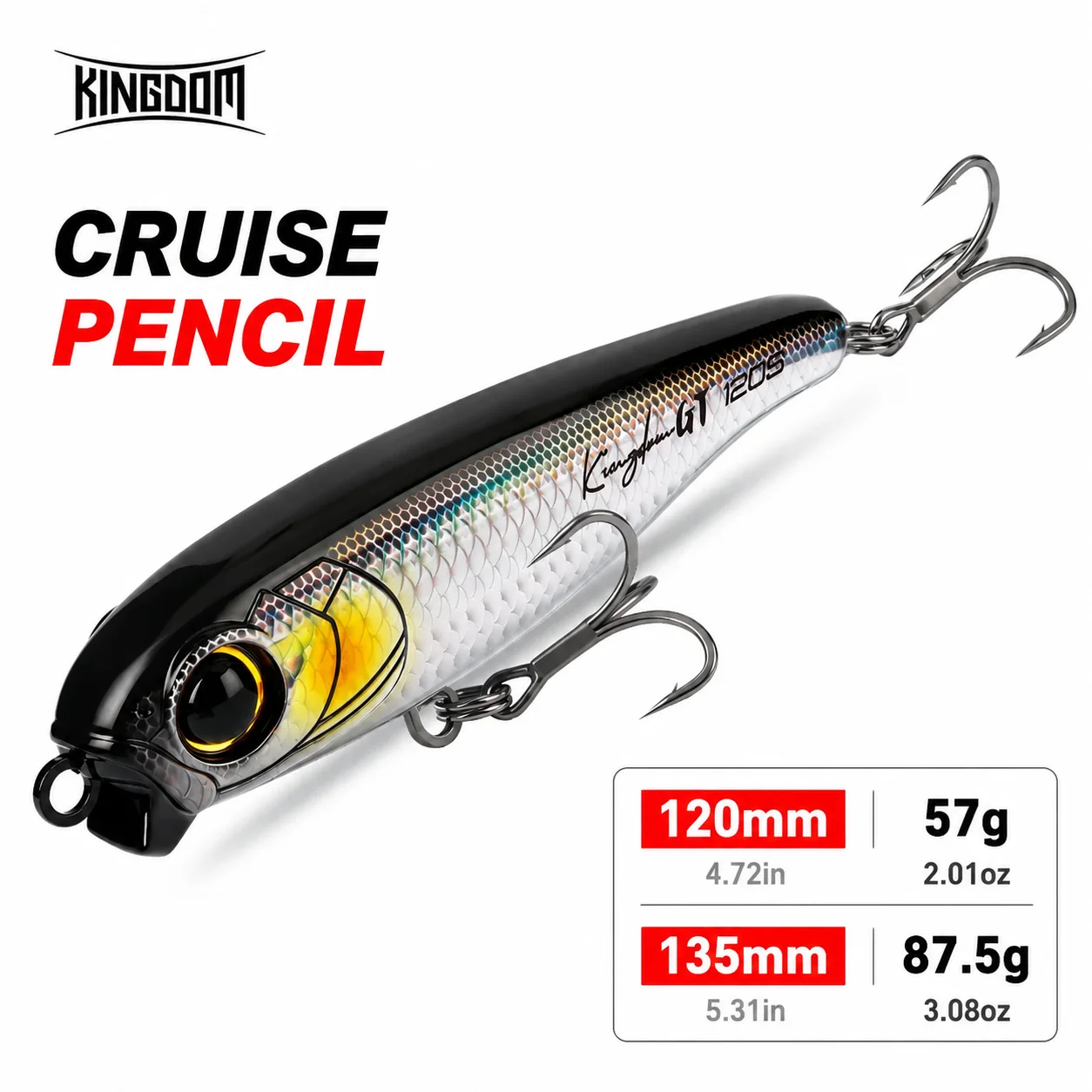 KINGDOM Cruise Pencil: señuelo hundido de largo alcance para mar - imagen 2