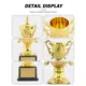 Trofeo de campeón dorado de metal con diseño personalizable - imagen 2
