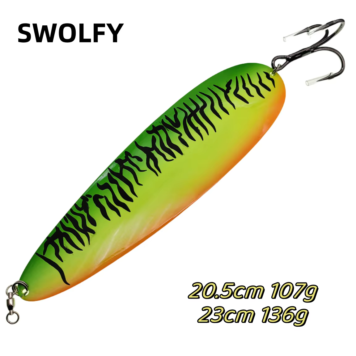 Swolfy Señuelo giratorio doble wobbler 107-136 g para spinning - imagen 3