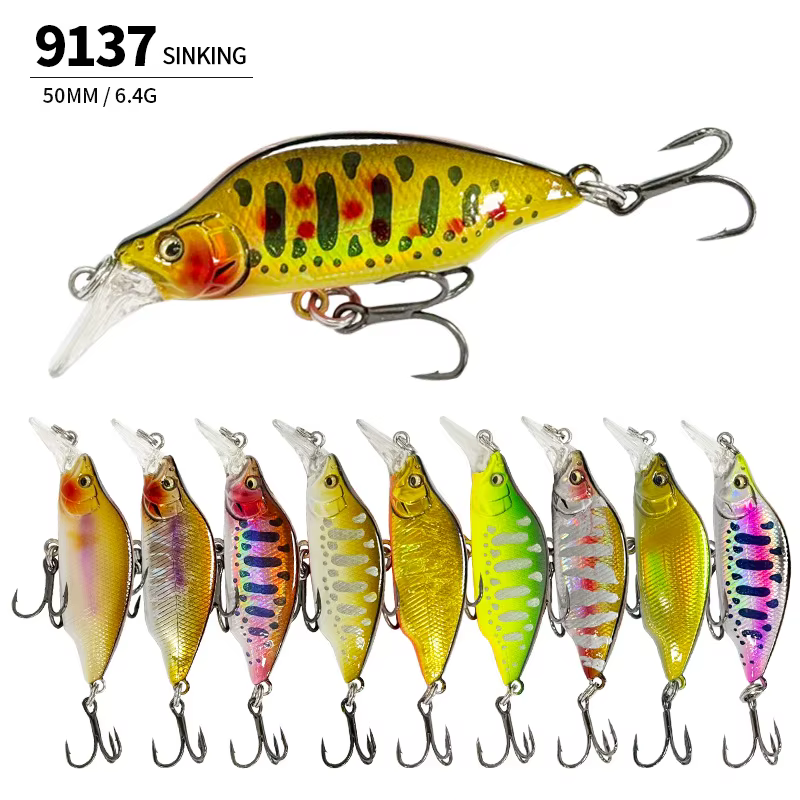 Señuelo Minnow Hundidor 50mm para Lubina y Perca - imagen 2