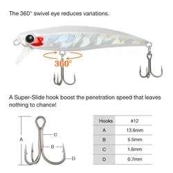 TSURINOYA INTRUDER 71S crankbait hundible para lucio y lubina