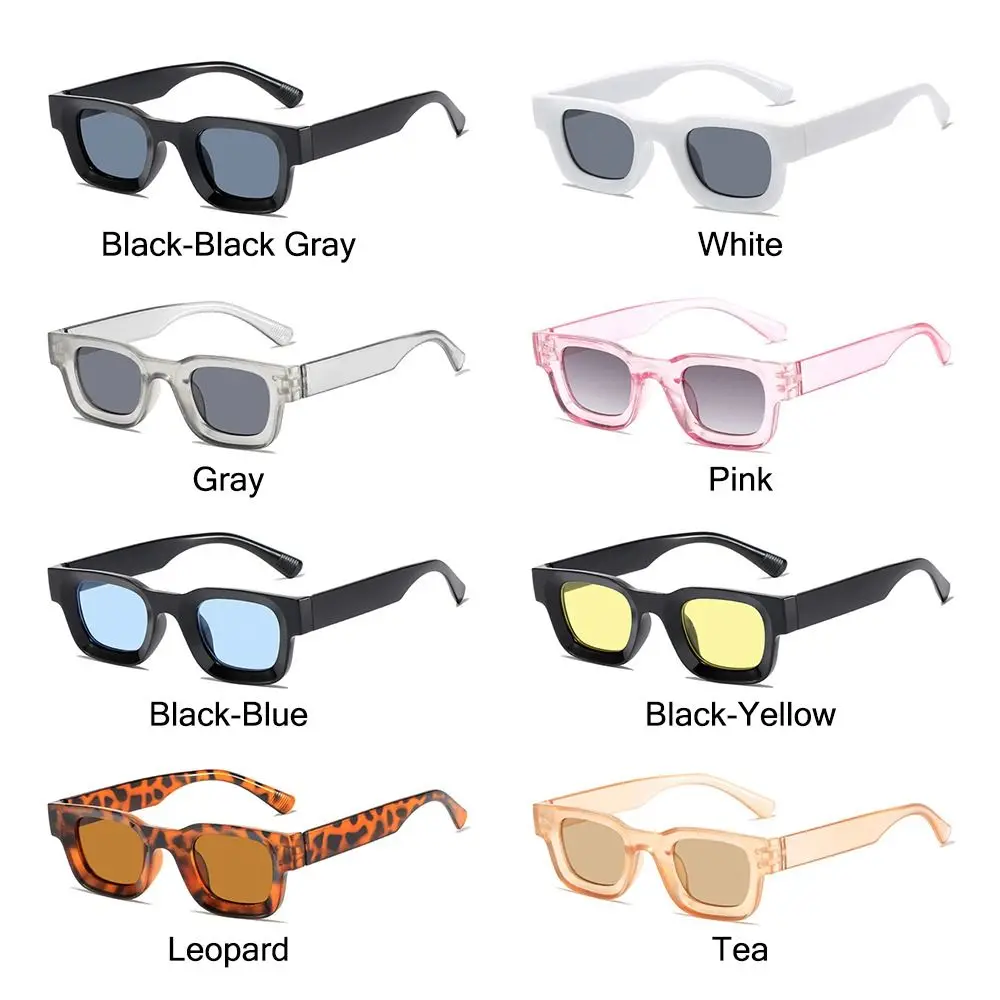 Gafas de sol cuadradas vintage UV400 unisex playa viaje - imagen 4