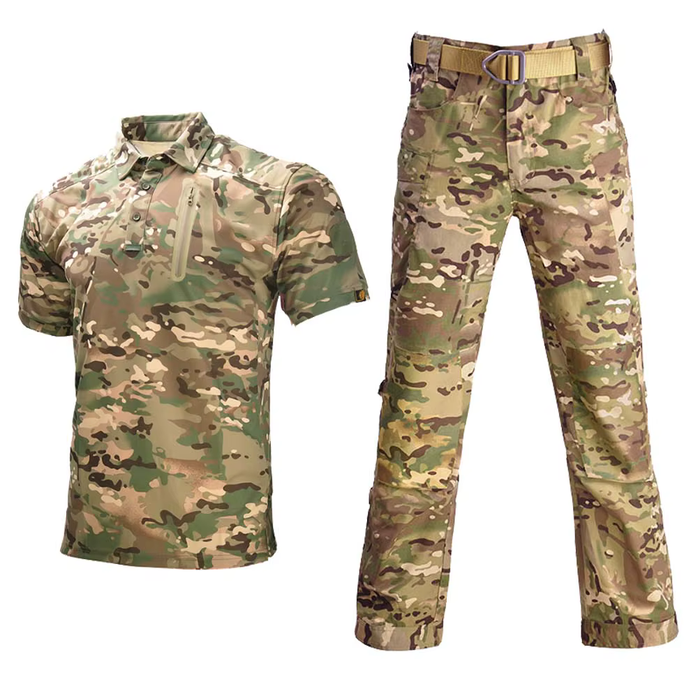 Conjunto táctico Safari - Pantalón cargo y camisa de combate