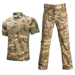 Conjunto táctico Safari - Pantalón cargo y camisa de combate