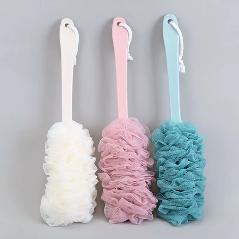 Cepillo de Espalda con Mango Largo – Esponja Exfoliante de Malla Suave para Ducha - imagen 3