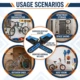 Gancho pared plegable bicis montaña infantiles: compacto resistente - imagen 3