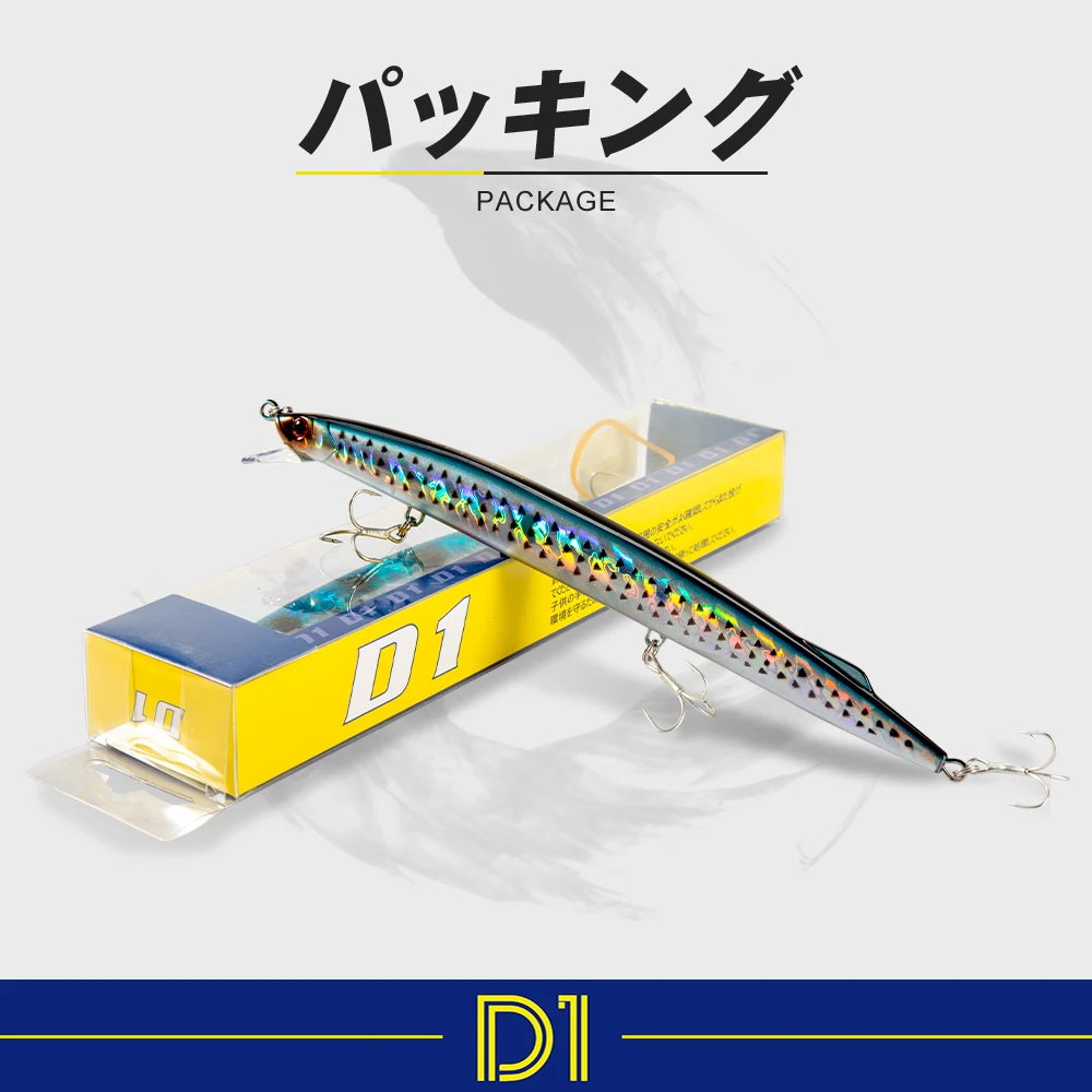 Señuelo Jerkbait Minnow 190mm hundimiento para lubina marina - imagen 5