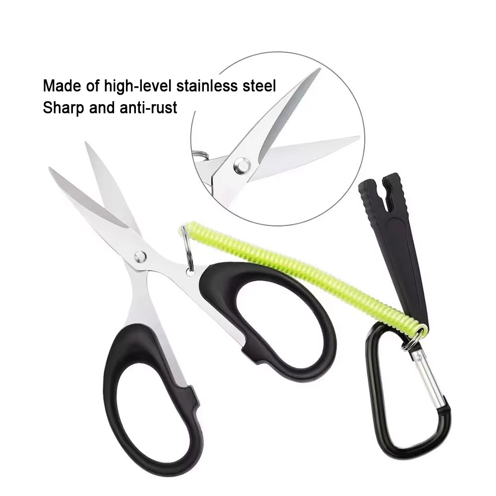 Sanlike Tijeras de Pesca Acero Inoxidable con Funda Protectora - imagen 3