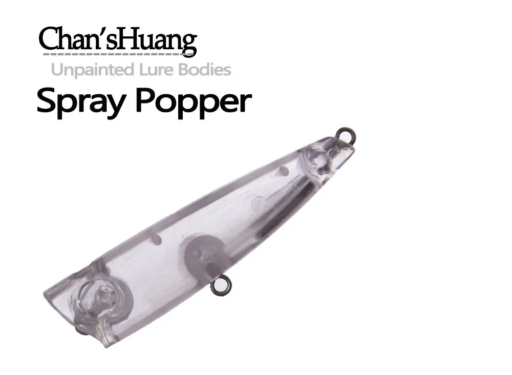 Lote de 20 señuelos popper sin pintar Chan'sHuang para personalizar