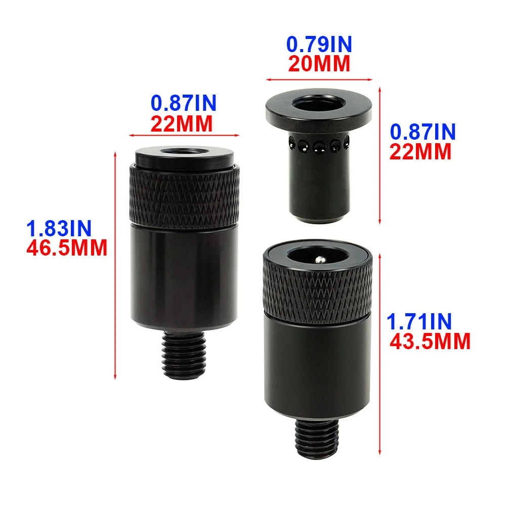 Hirisi Conector de cambio rápido de aluminio para pesca carpa - imagen 3
