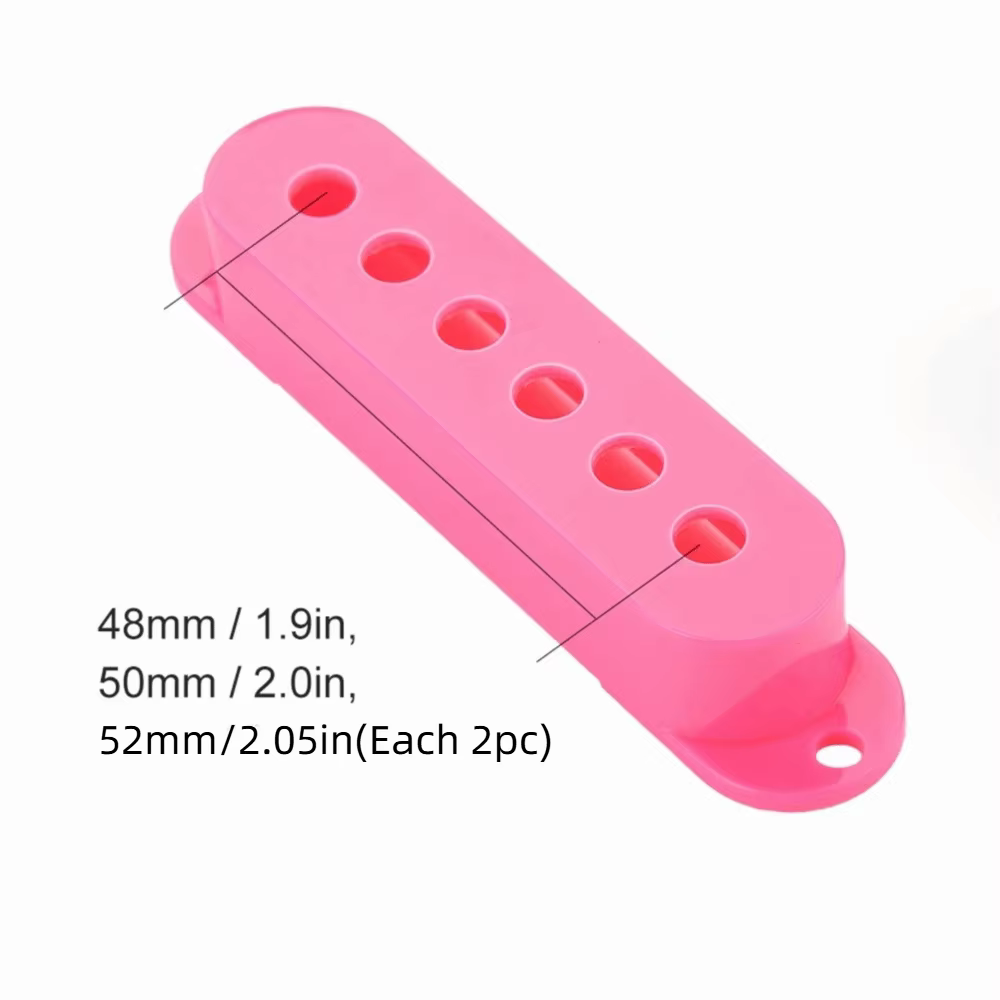 Cubiertas micrófono single coil ABS rosa y azul para guitarra eléctrica - imagen 5