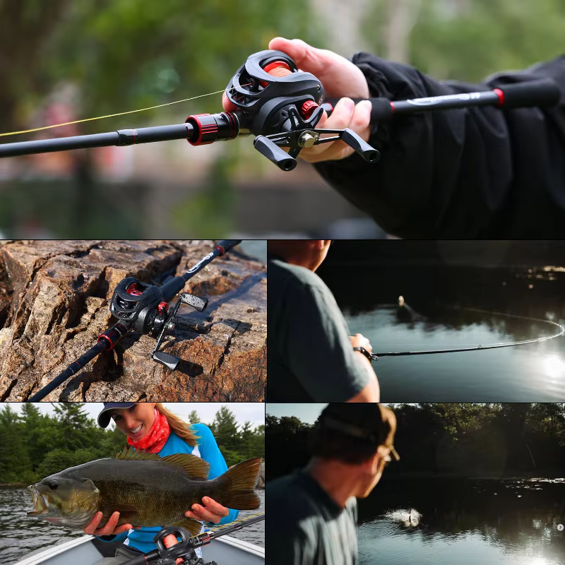 Caña carbono Travel 2,1m + Carrete 7,2:1 – Sougayilang - imagen 5