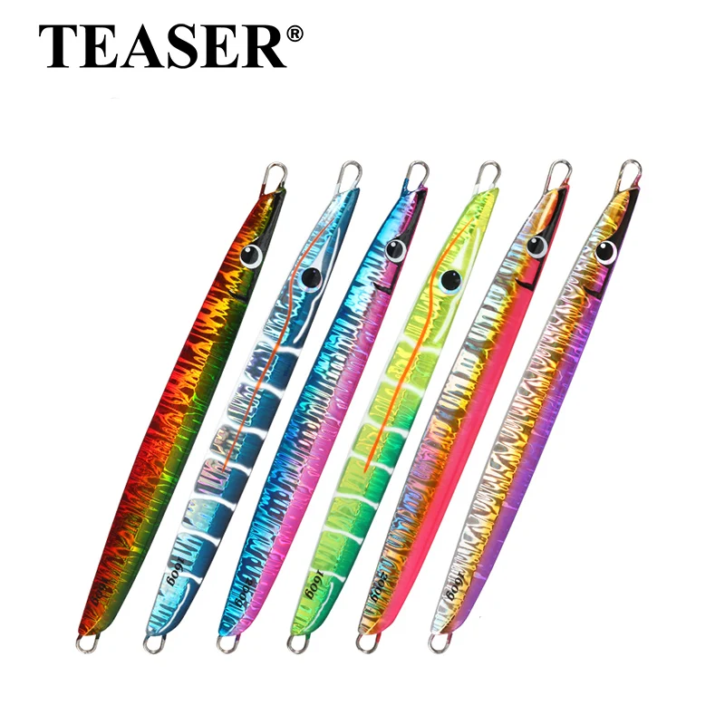 Señuelo TEASER J98 de hierro hundimiento rápido y UV para mar - imagen 4