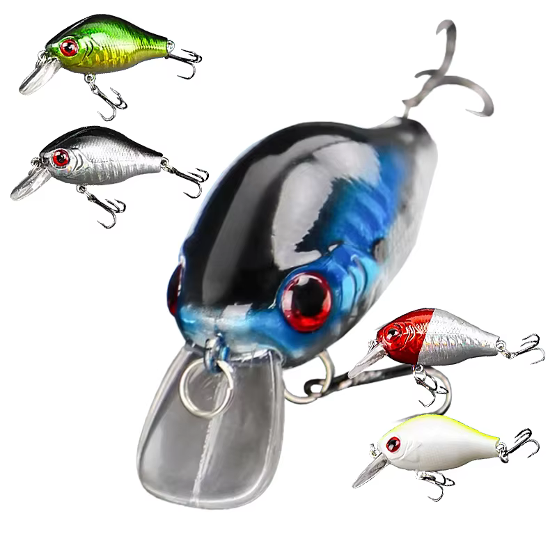 Mini Crankbait Topwater 5,5 cm Señuelo superficie agua dulce