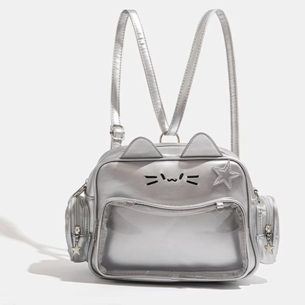 Bolsa de hombro estilo Harajuku combinada con outfit casual