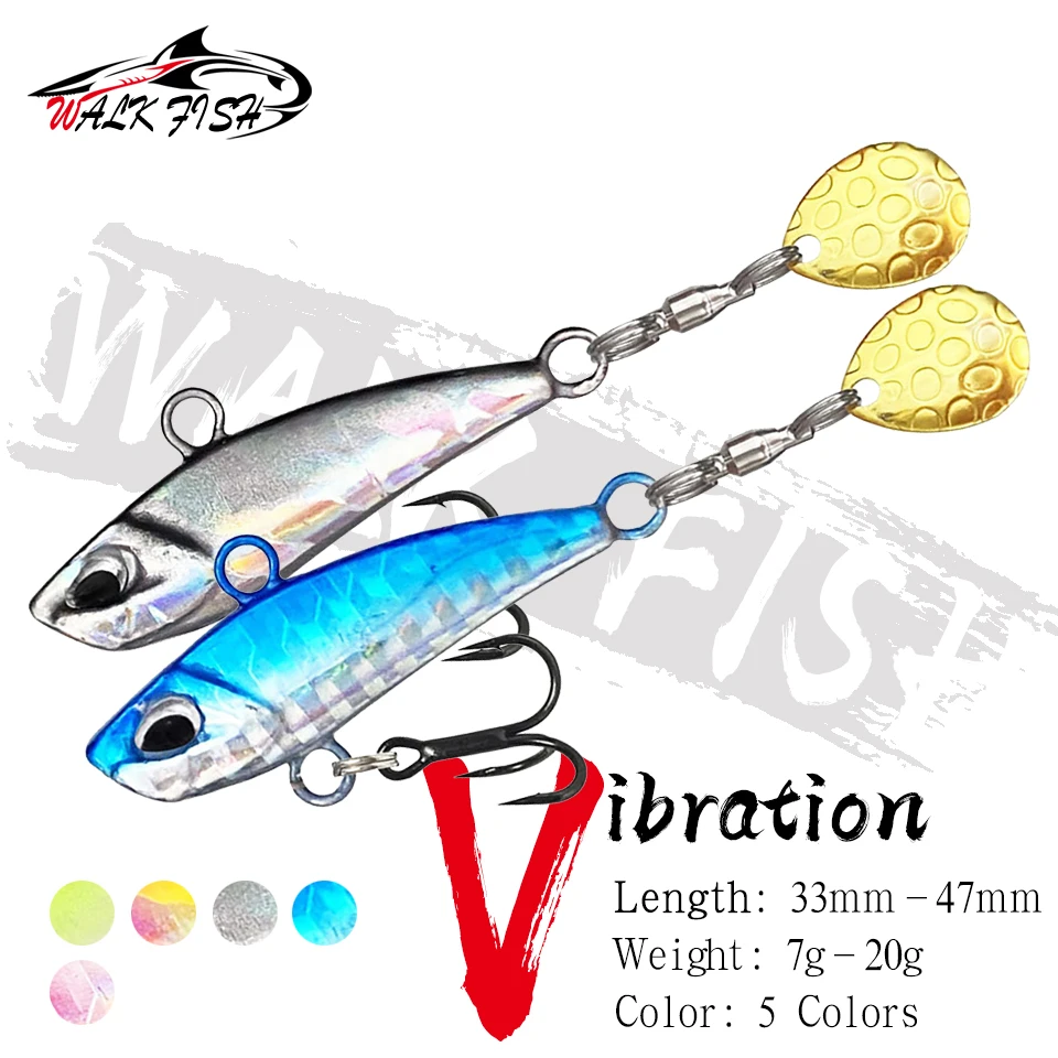 Mini VIB WALK FISH – Señuelo de cuchara metálica para pesca - imagen 5