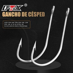 FTK Anzuelos de carpa con púas – Acero inoxidable alto carbono