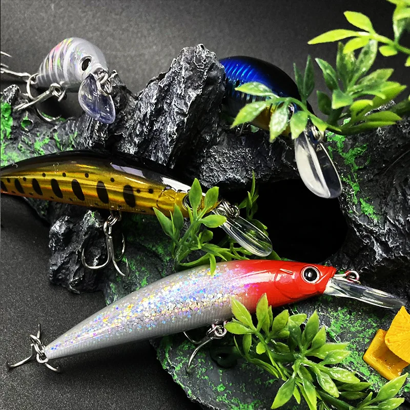 Wobbler Minnow de hundimiento Jerkbait lanzamiento largo agua salada - imagen 4