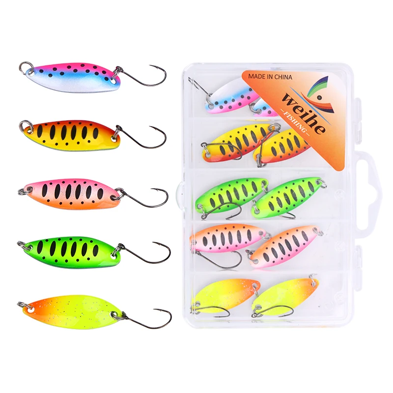 Variedad de colores para probar según condiciones de pesca