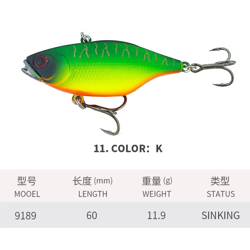 VIB 60mm – Jerkbait de vibración para pesca en mar - imagen 3
