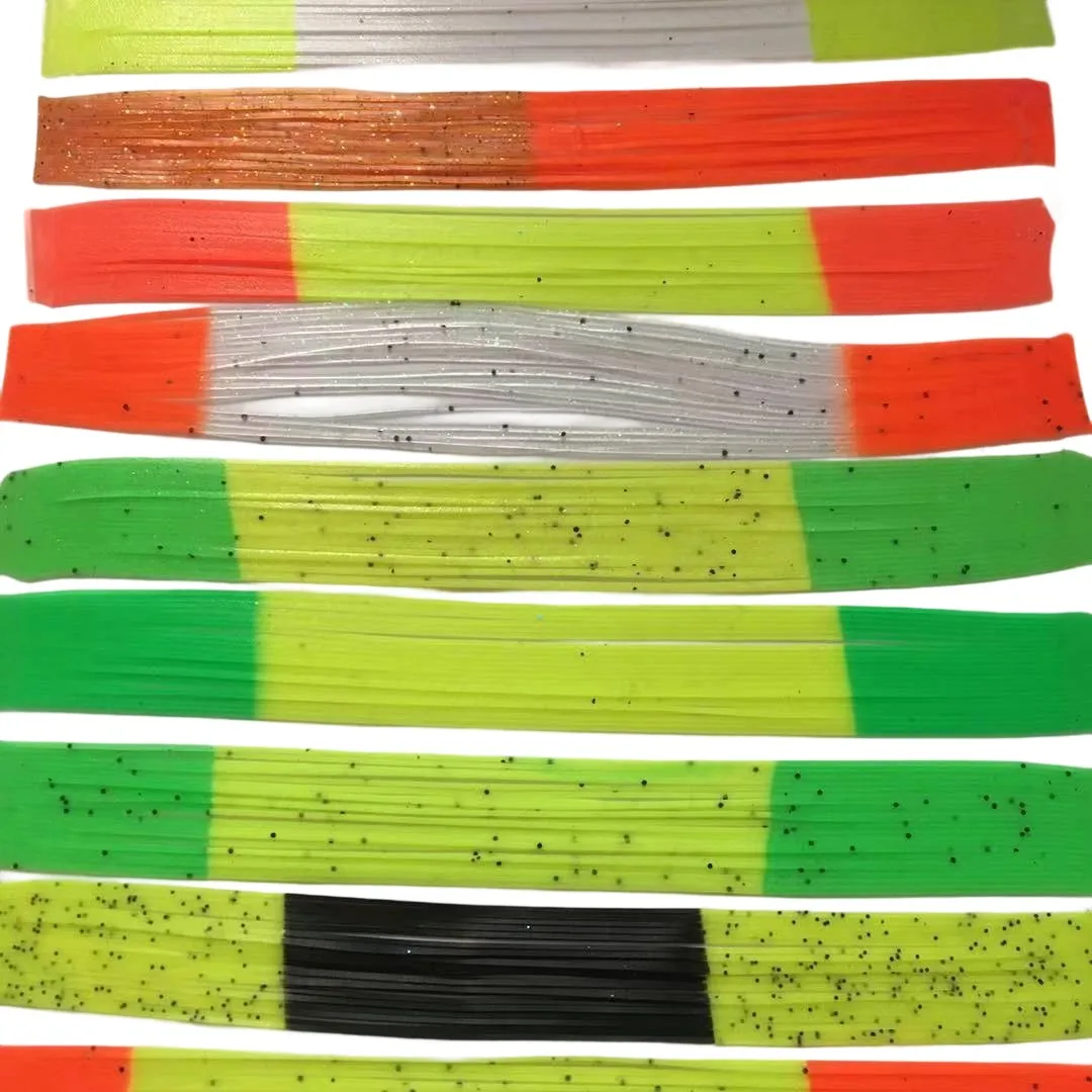 Set de faldas de silicona multicolor para pesca