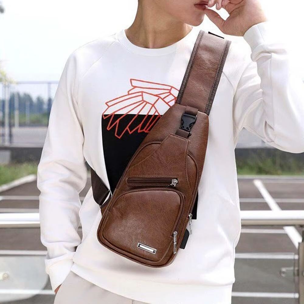 Bolso Bandolera con Puerto USB para Hombre – Viajes y Aire Libre - imagen 5