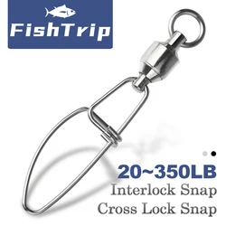 Giratorio con rodamiento de bolas FishTrip acero inoxidable agua salada