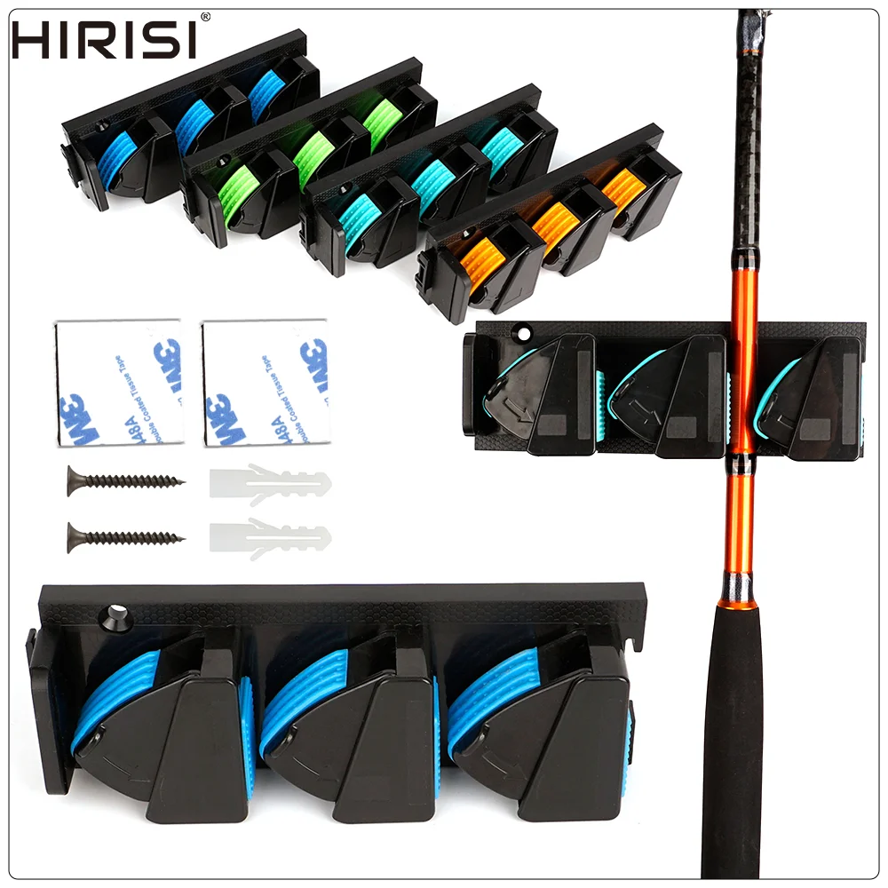 Soporte de pared Hirisi instalado en pared blanca con cañas colocadas