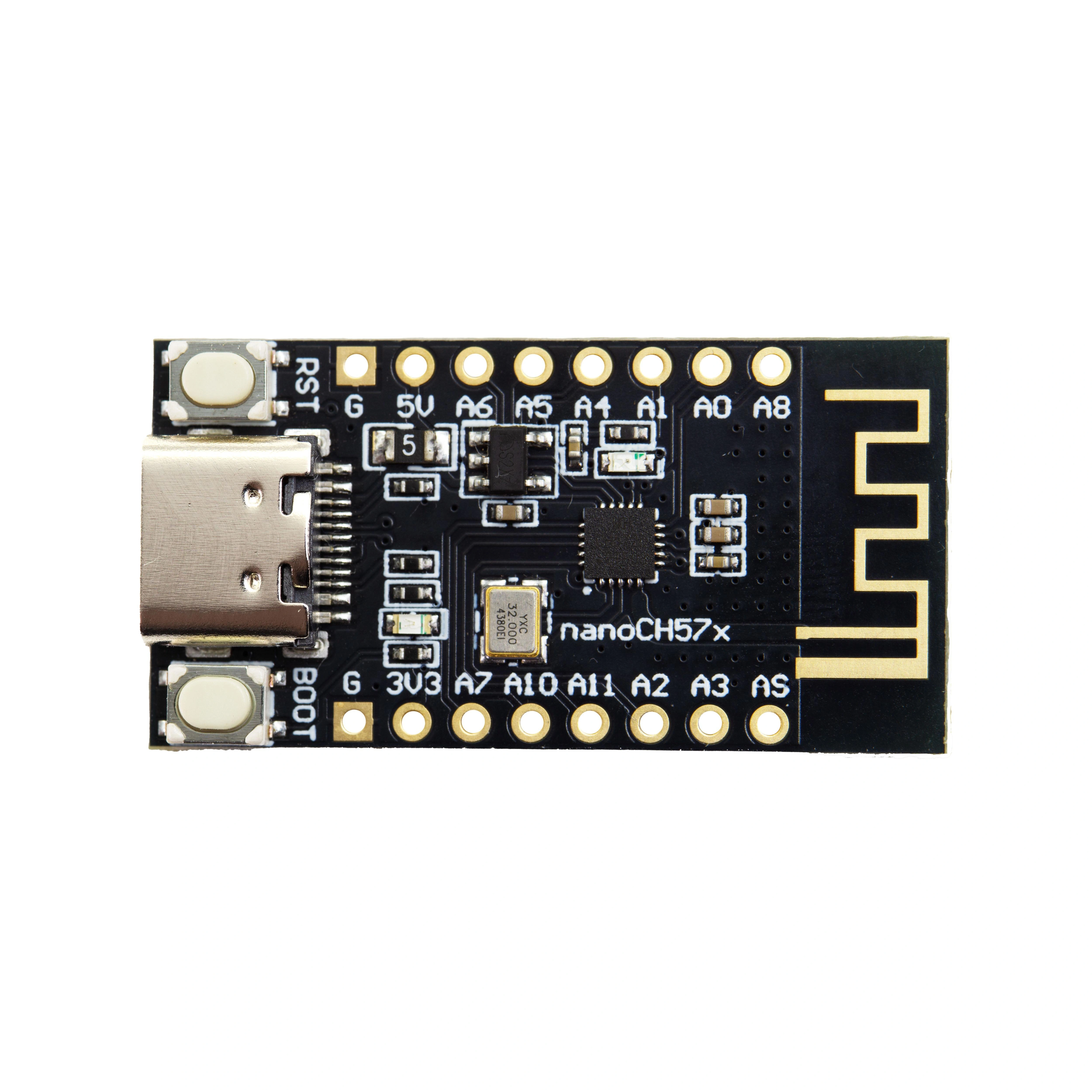 nanoCH57x placa de desarrollo RISC-V BLE RF 2,4 GHz USB-C - imagen 3