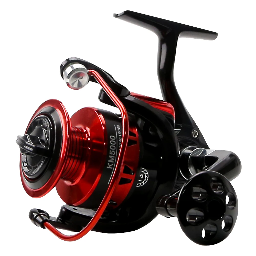 Carrete redondo para pesca con control de arrastre