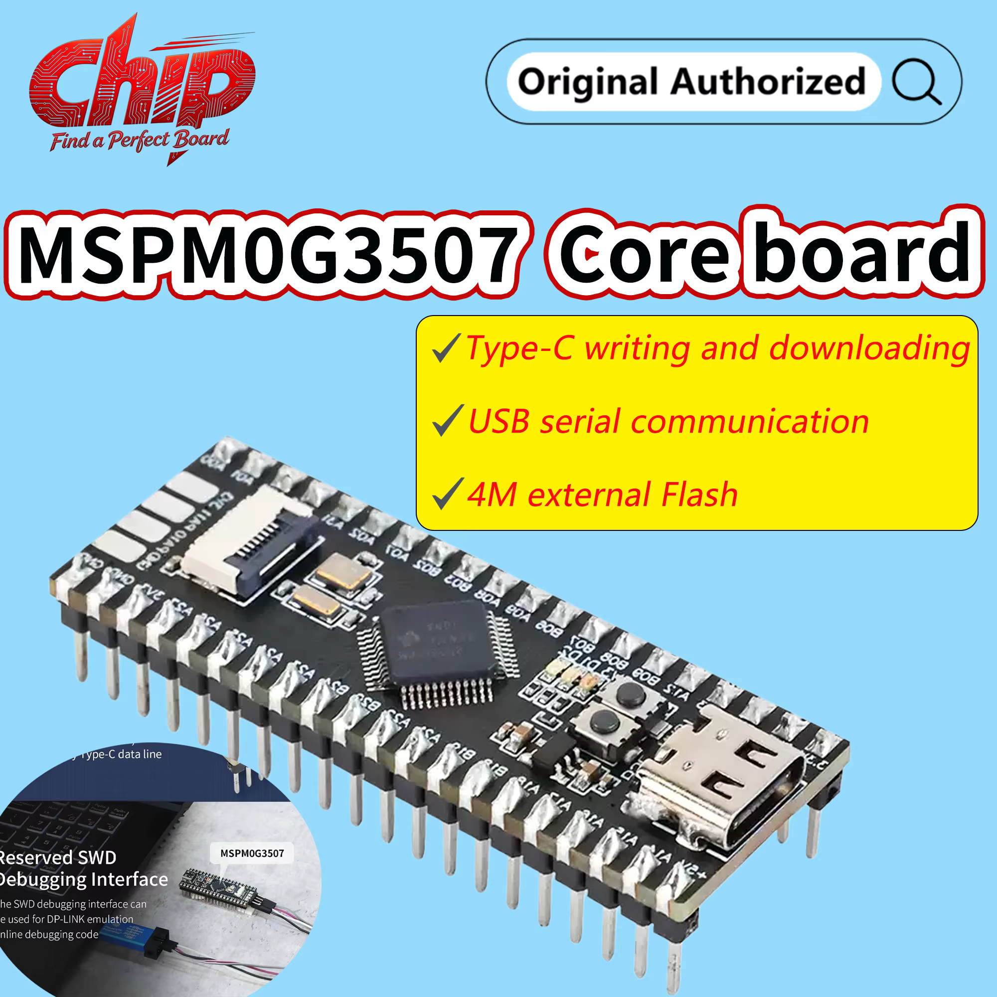 Placa de desarrollo MSPM0G3507 con 128K Flash y E/S - imagen 5