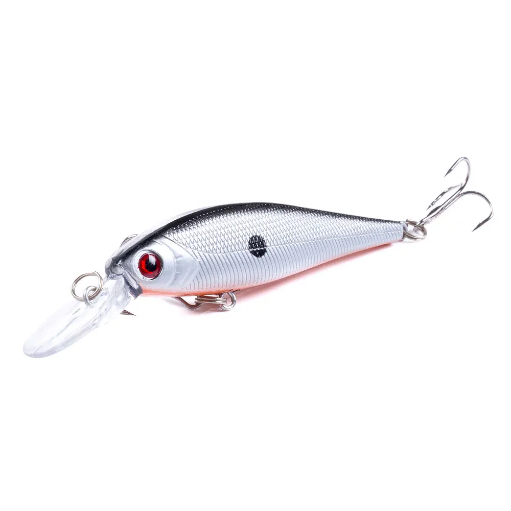 Wobbler Minnow Crankbait SwimBait duro para carpa y lubina - imagen 3