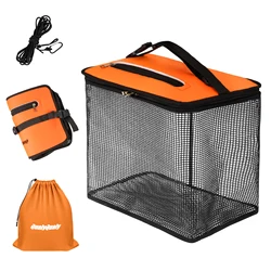 Cesta de retención flotante para peces vivos – Malla nailon plegable
