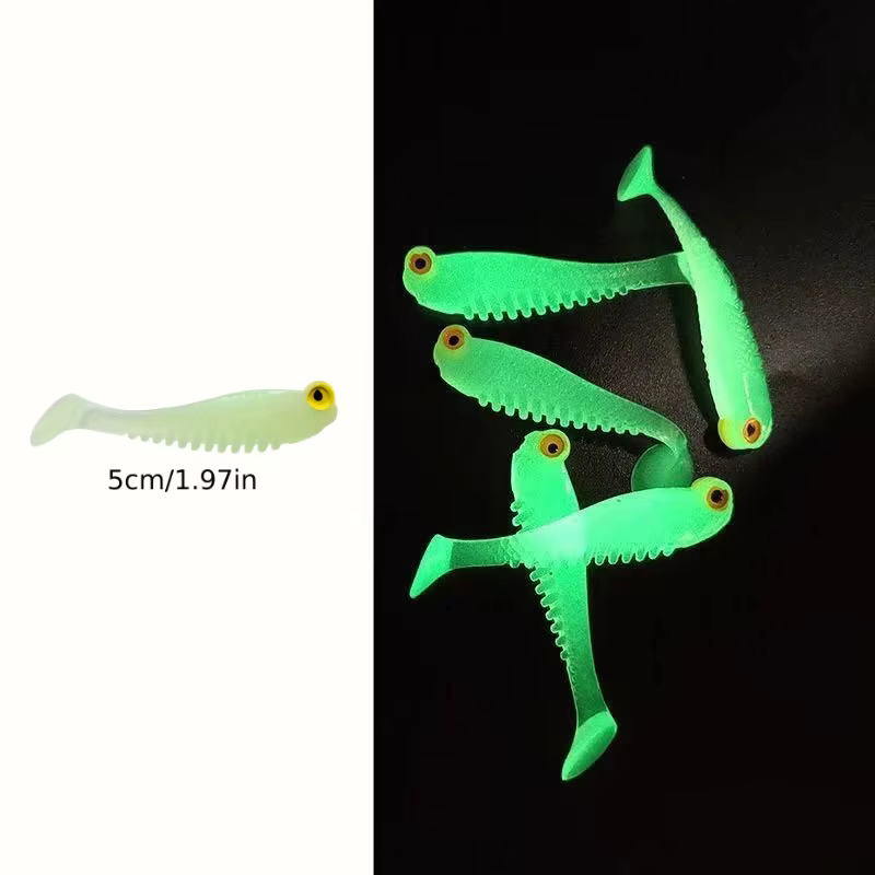 Señuelo silicona luminoso Wobbler Swimbait para lubina 5 cm 1,2g - imagen 5