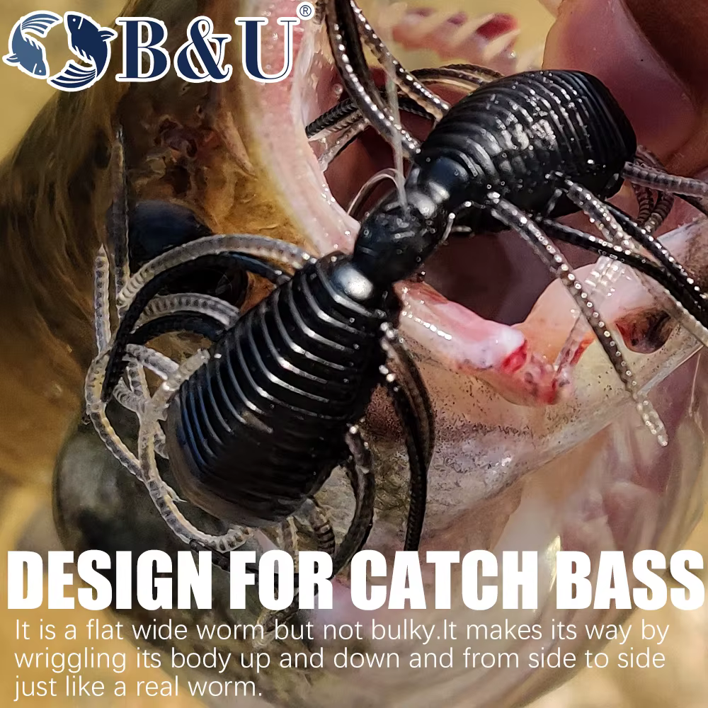 B&U Larva 50mm – Cebo blando para lubina y perca - imagen 3