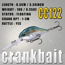 Crankbait flotante Walk Fish 85mm – Ojos 3D – Profundidad 1-3m
