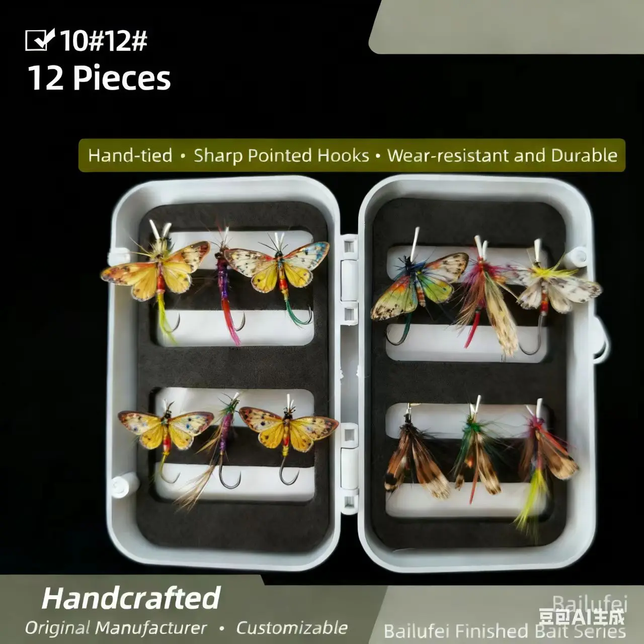 Kit de moscas de insectos hechas a mano: mosca seca y streamer - imagen 5
